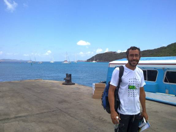 Chegada do ferry em Virgin Gorda - BVI